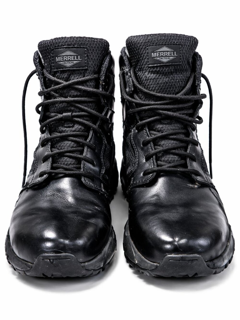 Merrell Tactical MQC 2 Boots Black Leather Side Zip Mens 11 Waterproof